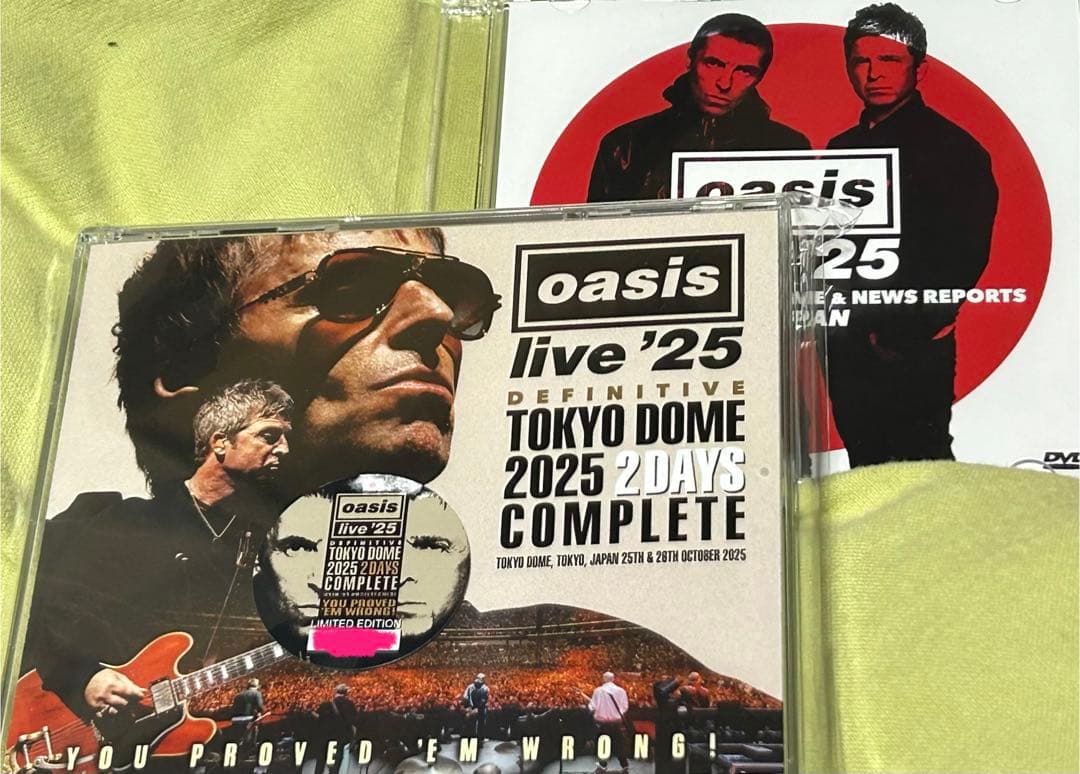 洋楽 OASIS - DEFINITIVE TOKYO DOME 2025