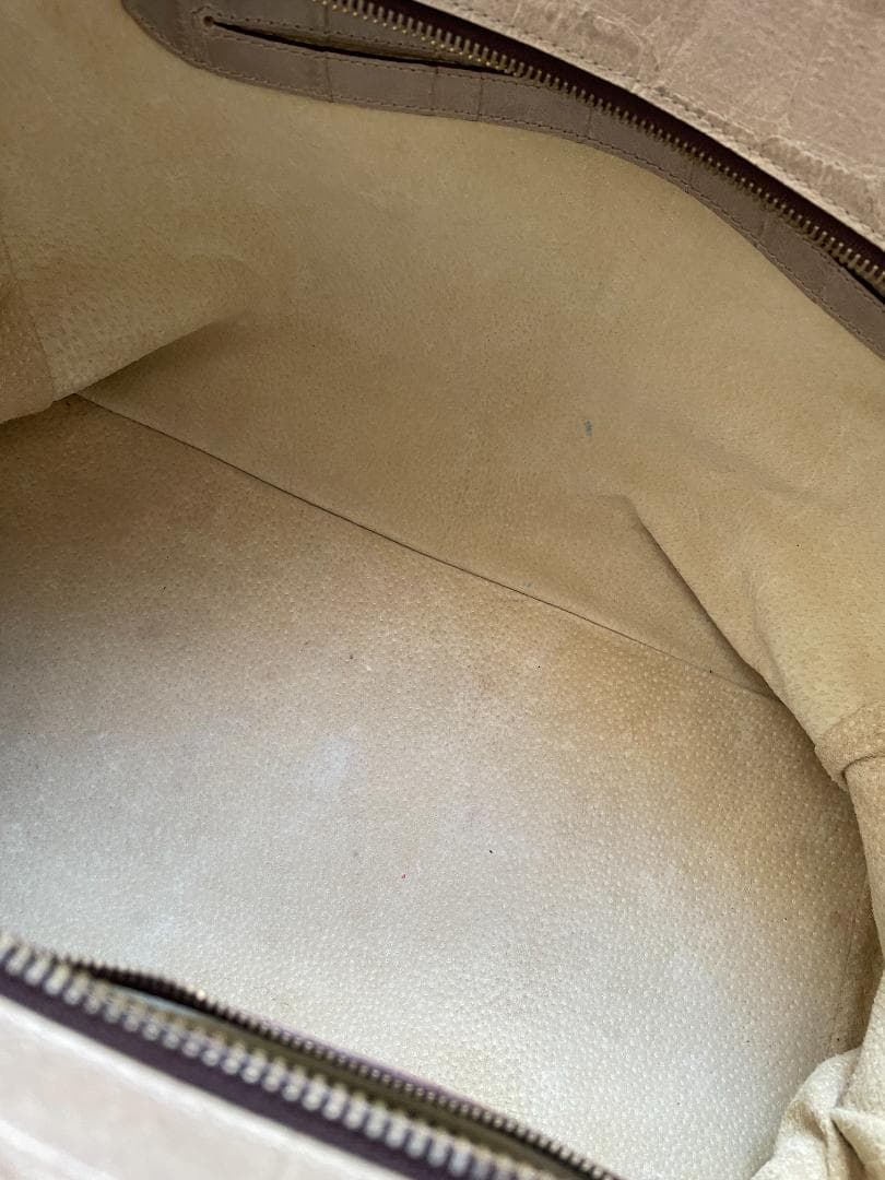 J&M Davidson　クロコ型押し 旅行　ボストンバッグ ユニセックス