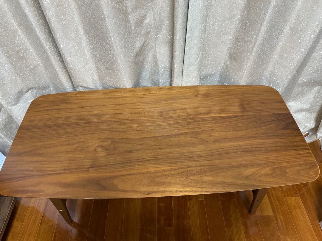 ウッド長方形テーブル 下棚付き