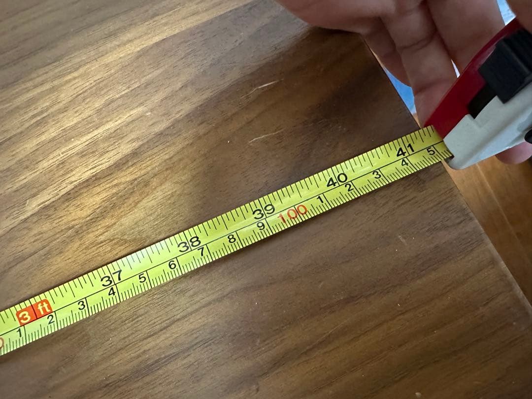 ウッド長方形テーブル 下棚付き