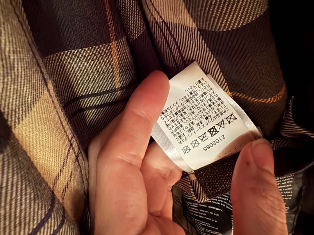 ジャケット・アウター BARBOUR OS BURGHLEY SAGE WAX 38