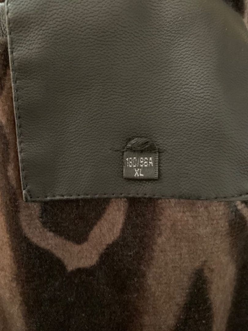 お値下げ！! 新品　レザートレンチコート 黒