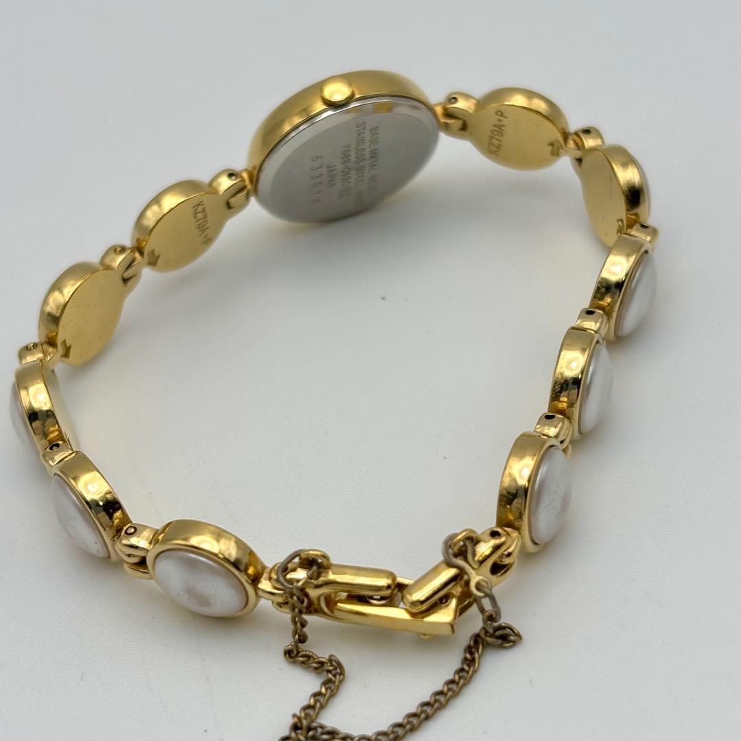 激レア✨SEIKO ALBA 腕時計 パール装飾 ラウンド ゴールド ブレス