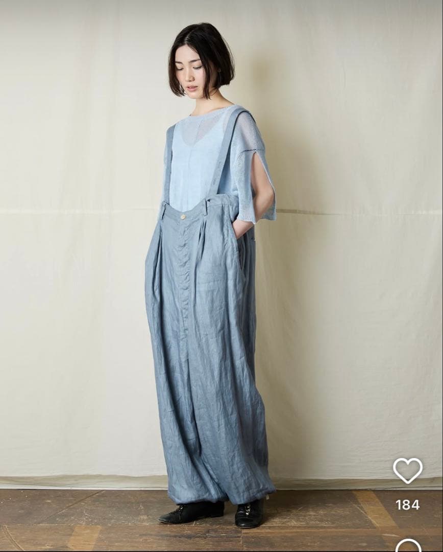 suzuki takayuki ネイビー サロペット レディース