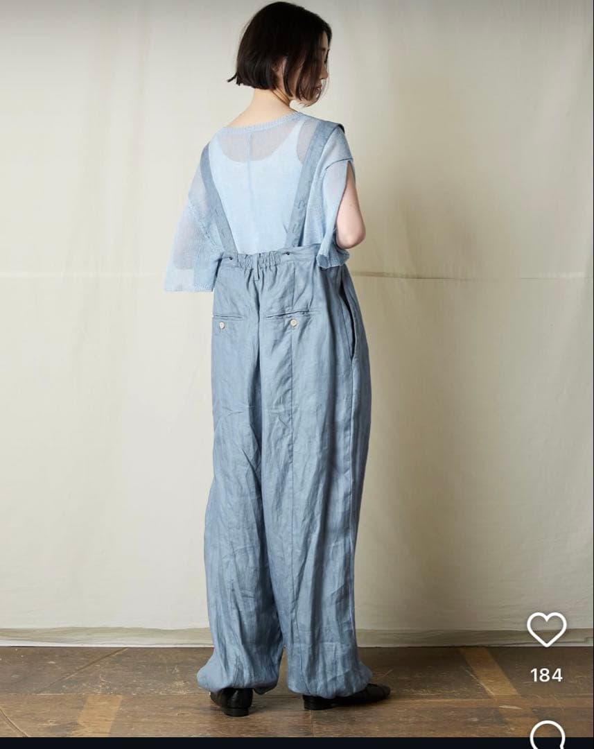 suzuki takayuki ネイビー サロペット レディース