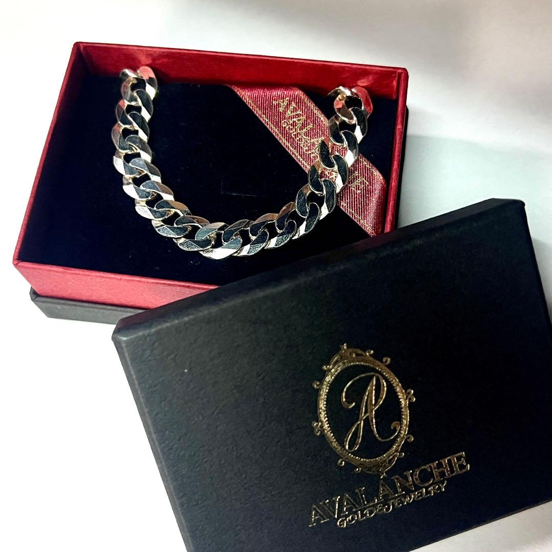 シルバー925 チェーンブレスレット 超美品 約20cm AVALANCHE