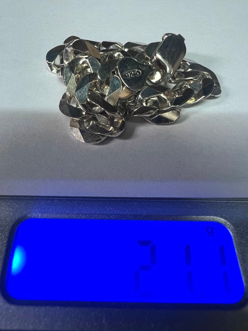 シルバー925 チェーンブレスレット 超美品 約20cm AVALANCHE