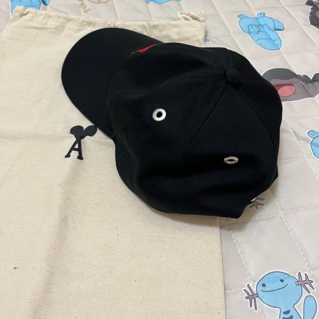 AMI Paris アミパリス アレクサンドルマテュッシ ロゴキャップ ブラック