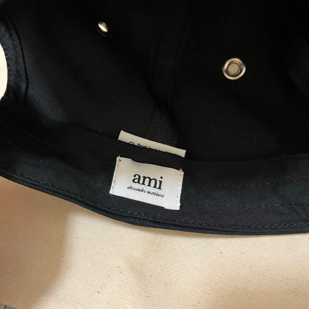 AMI Paris アミパリス アレクサンドルマテュッシ ロゴキャップ ブラック