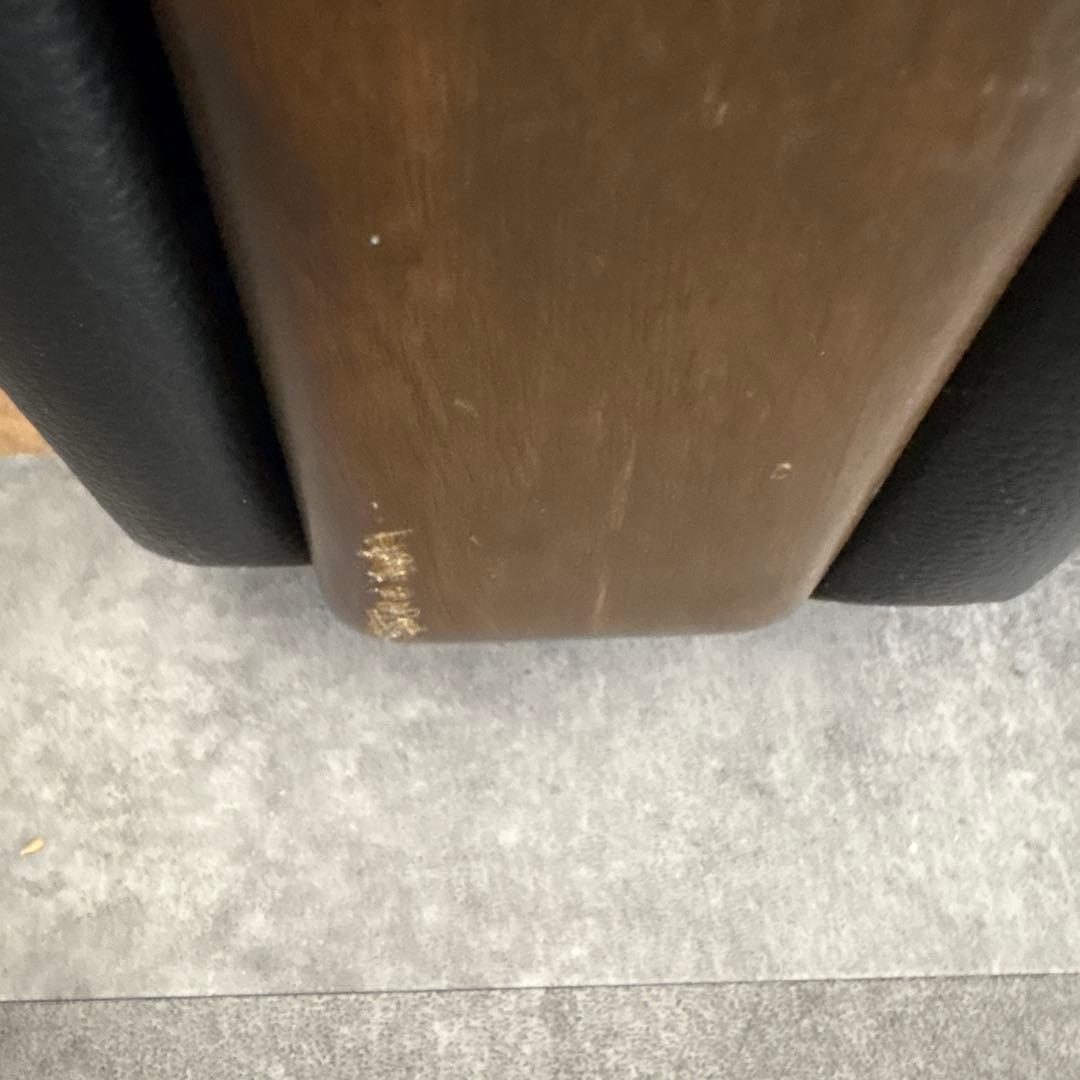 ブラックレザー 2人掛けソファ