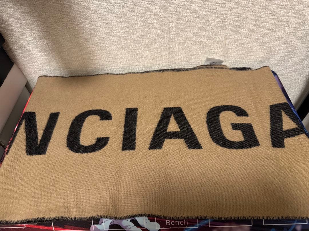 BALENCIAGA ユニセックス　マフラー　ブラック/ブラウン