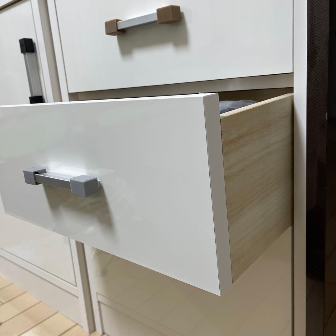 ディノス引き出しカウンター下チェスト奥行29.5高さ70cm幅44.5cm