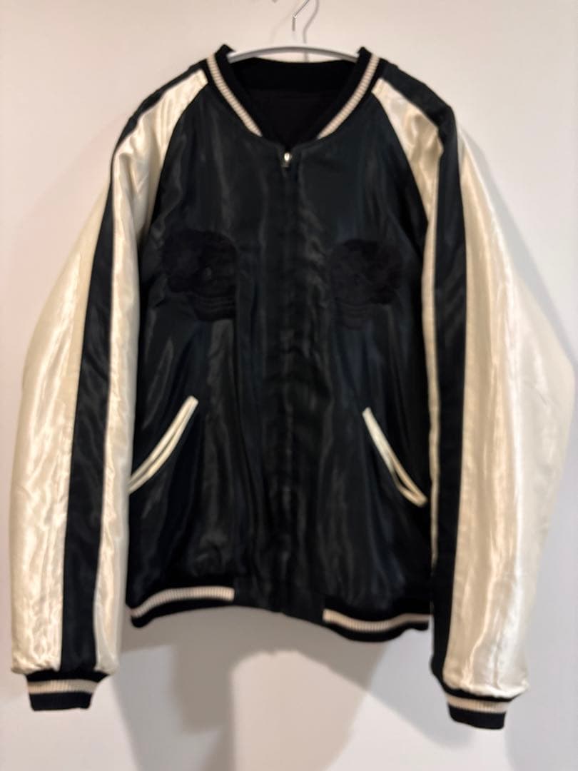 東洋　GOLD　ウールメルトン　アセテート　スカル　スカジャン　サイズM