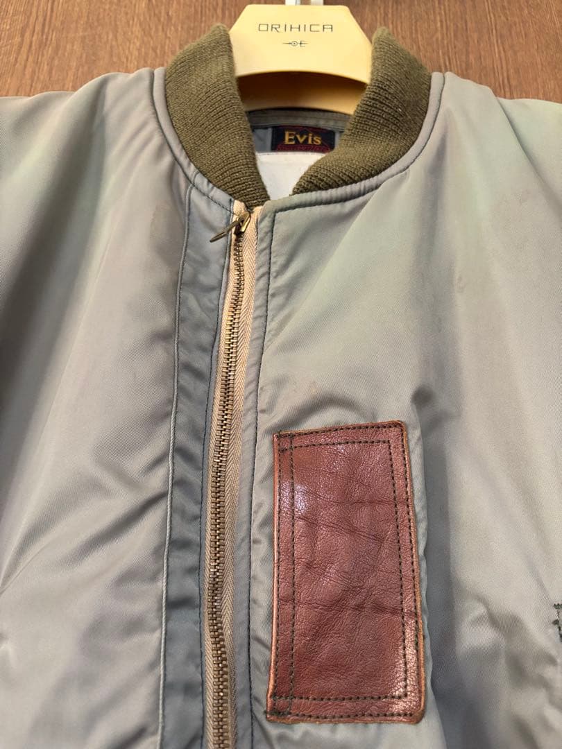 p*a様 SALE90sEvisエヴィスB-15DフライトJKオリーブグリーン4