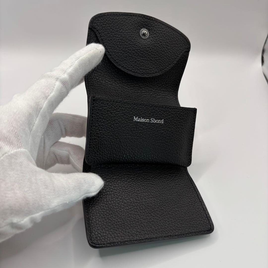 美品/付属品　maison sbond 財布　ブラック　amy black