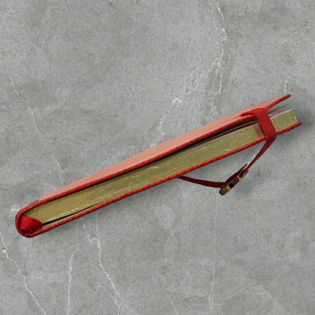 ノート・メモ帳 Louis Vuitton epileather handnote red