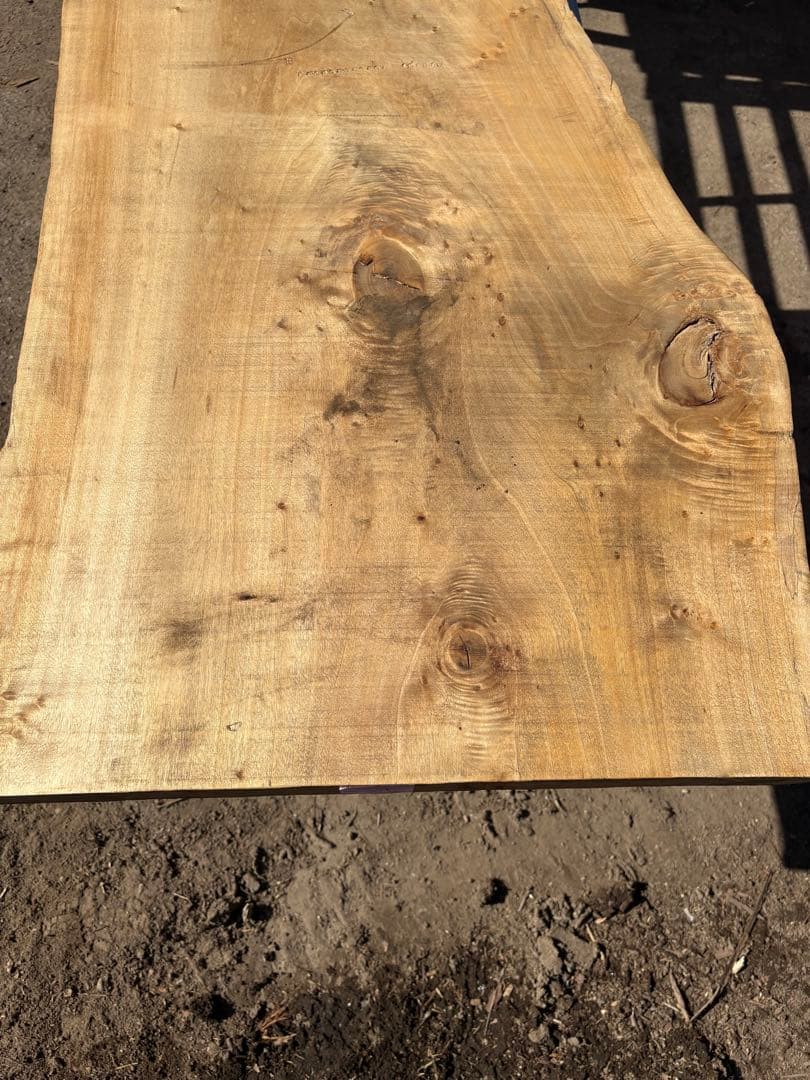 天板　無垢材 ポプラ　1枚板　サイドテーブル　天然木