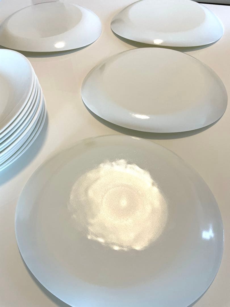 おしゃれ皿15枚セット！未使用！新品！美品！個性的なオーバル型デザイン白皿