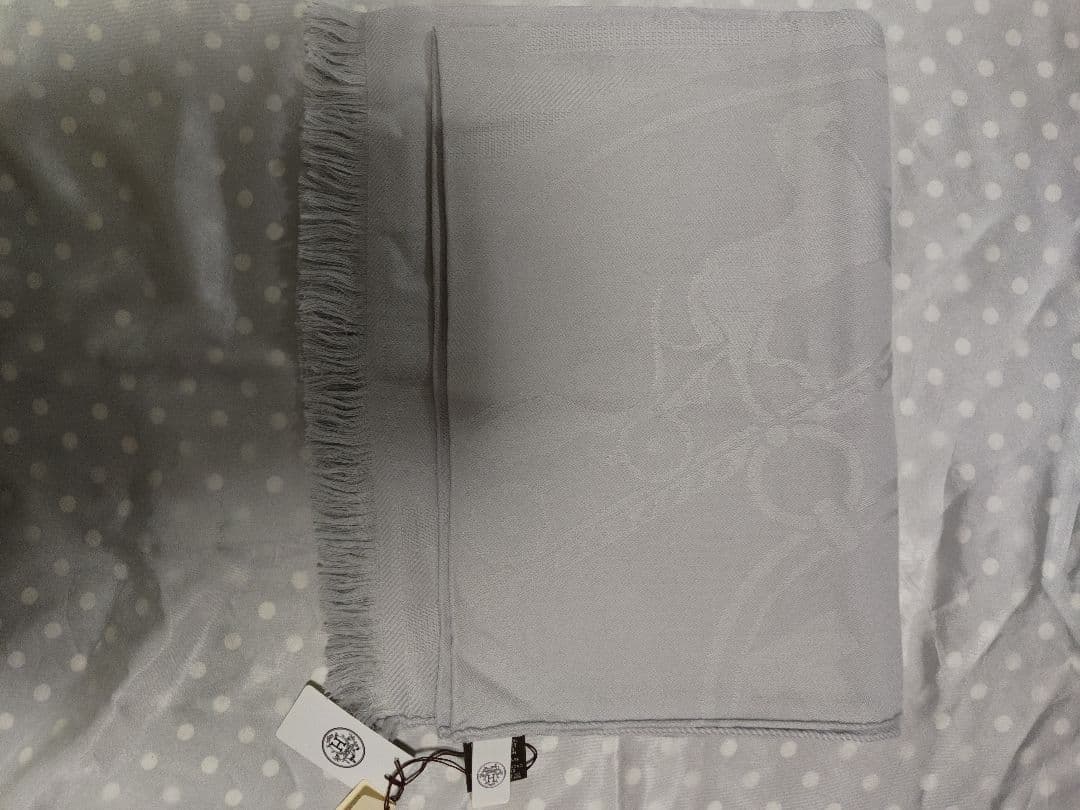 新品！HERMÈS-PARIS グレー ストール