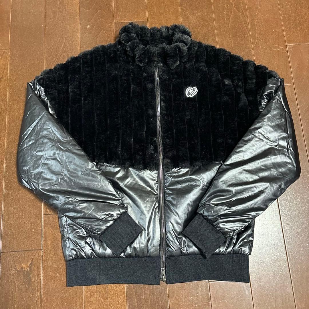 マスターバニースパッタリングエコファーコンビブルゾンブラックサイズ1