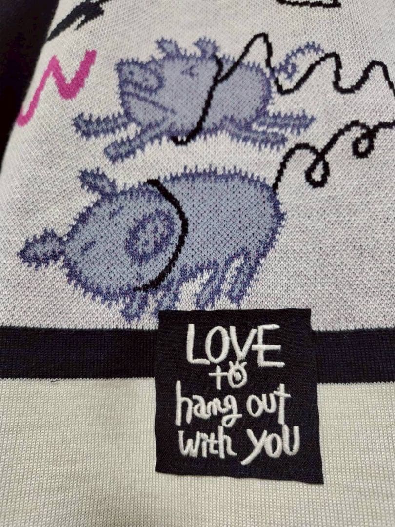 アルベロ2605◆姉妹ブランド◆オレボレプラ 動物デザイン タートルネックニット