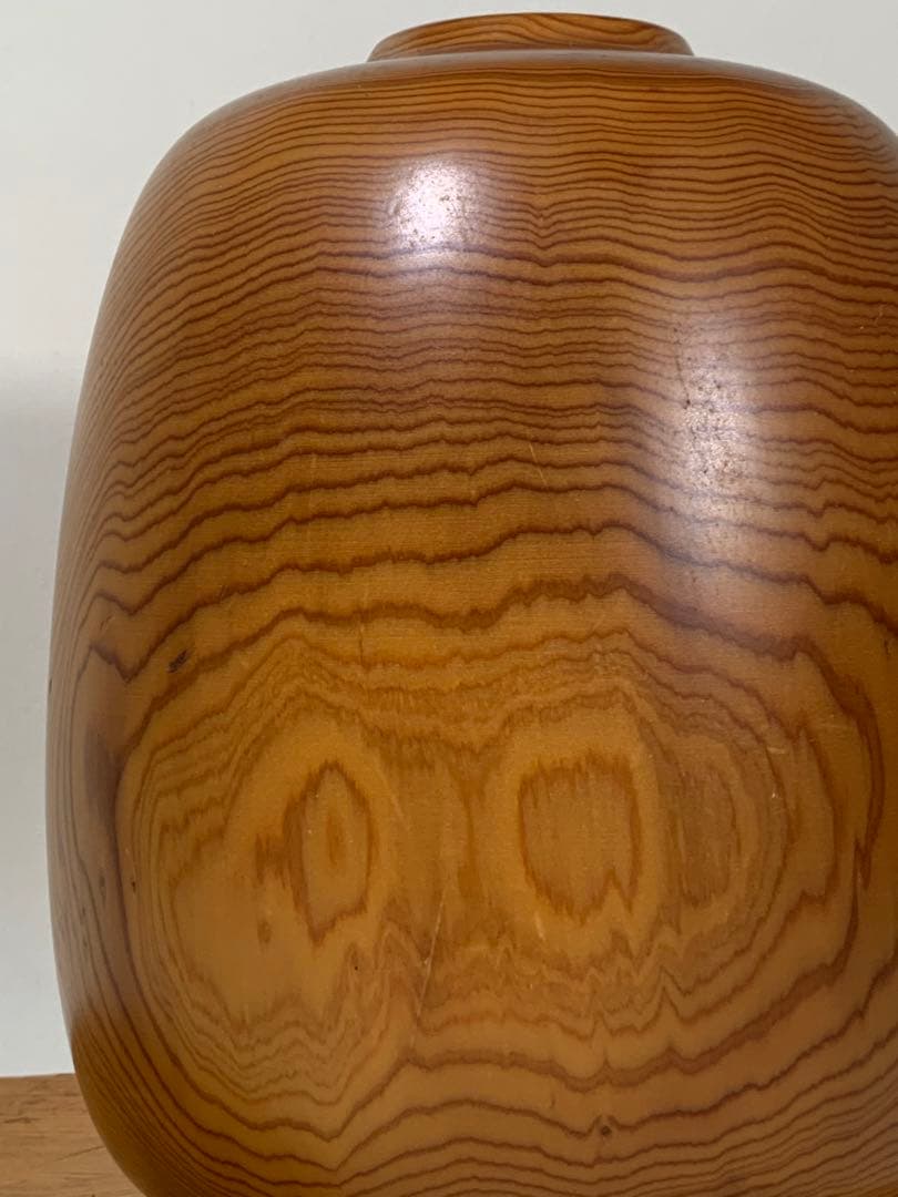 屋久杉　花瓶壺　焼印有り