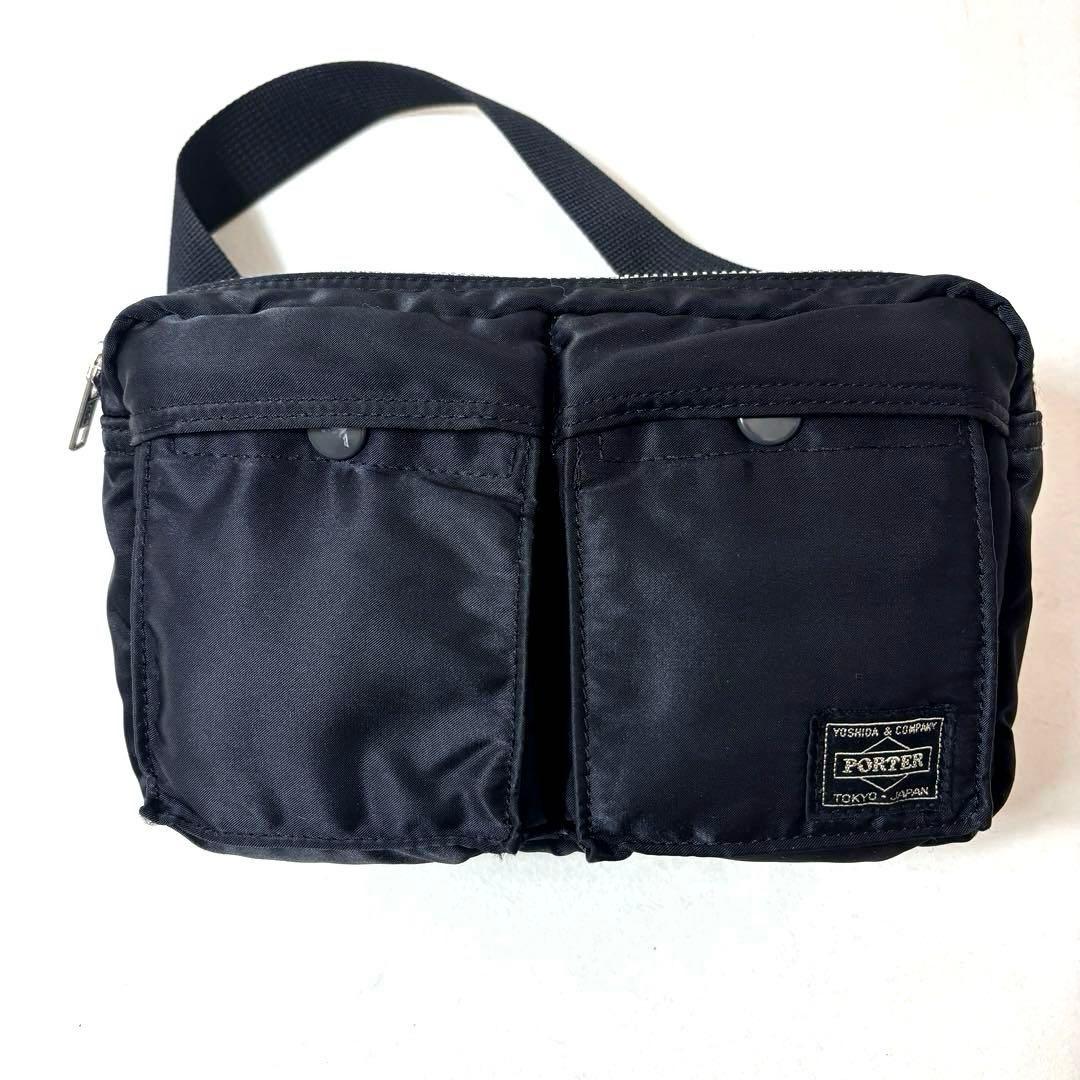 【極美品】PORTER タンカー ウエストバック ボディバッグ ブラック