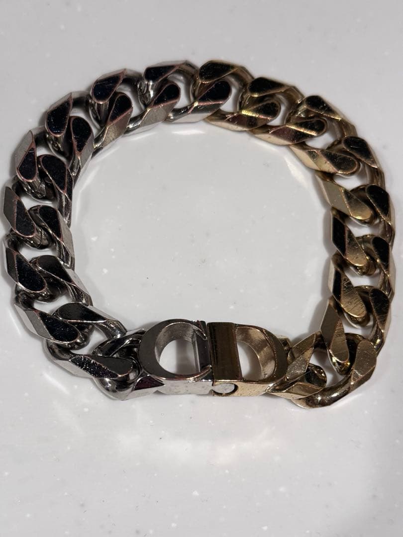 【レア・早い者勝ち】Dior 喜平 ブレスレット シルバー×ゴールド