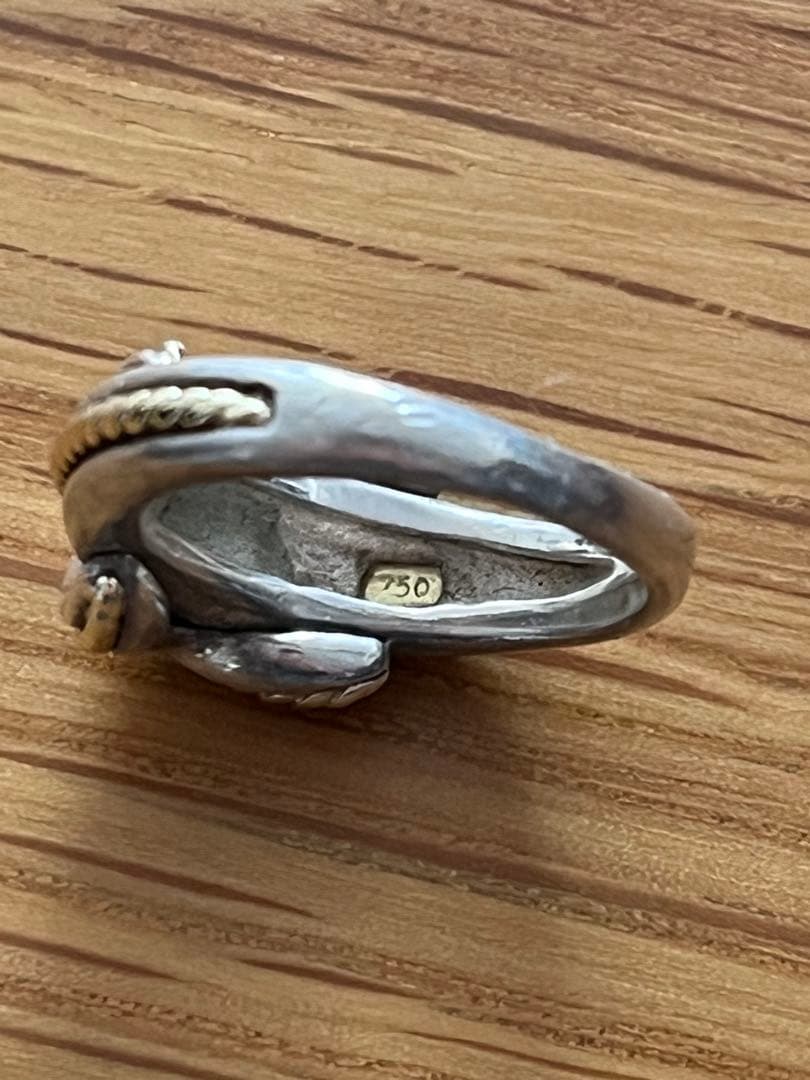 Tiffany& Co. シグニチャーリング コンビ 8号