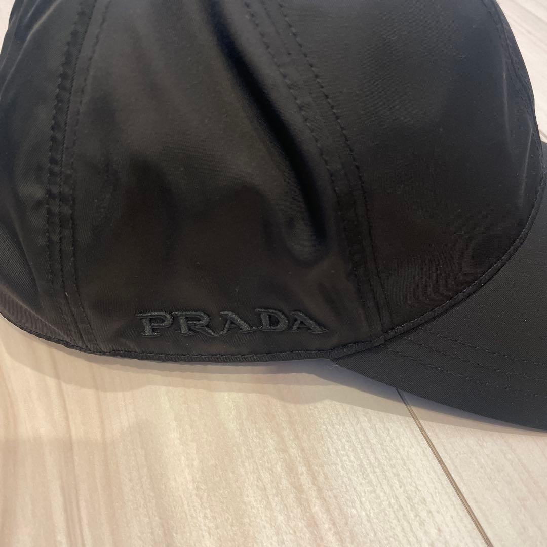 PRADA★鑑定済ブラックナイロンキャップM 小澤美里着