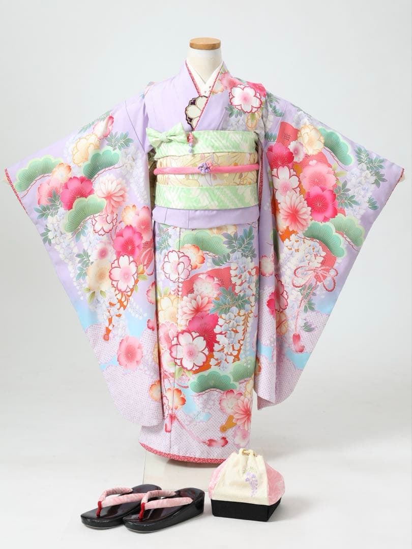 七五三 7歳着物セット 薄紫色 乙葉