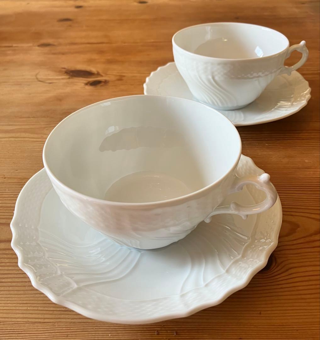 ジノリスープカップ（カフェオーレボウル）&ソーサー×2 、スクエアボウル×2