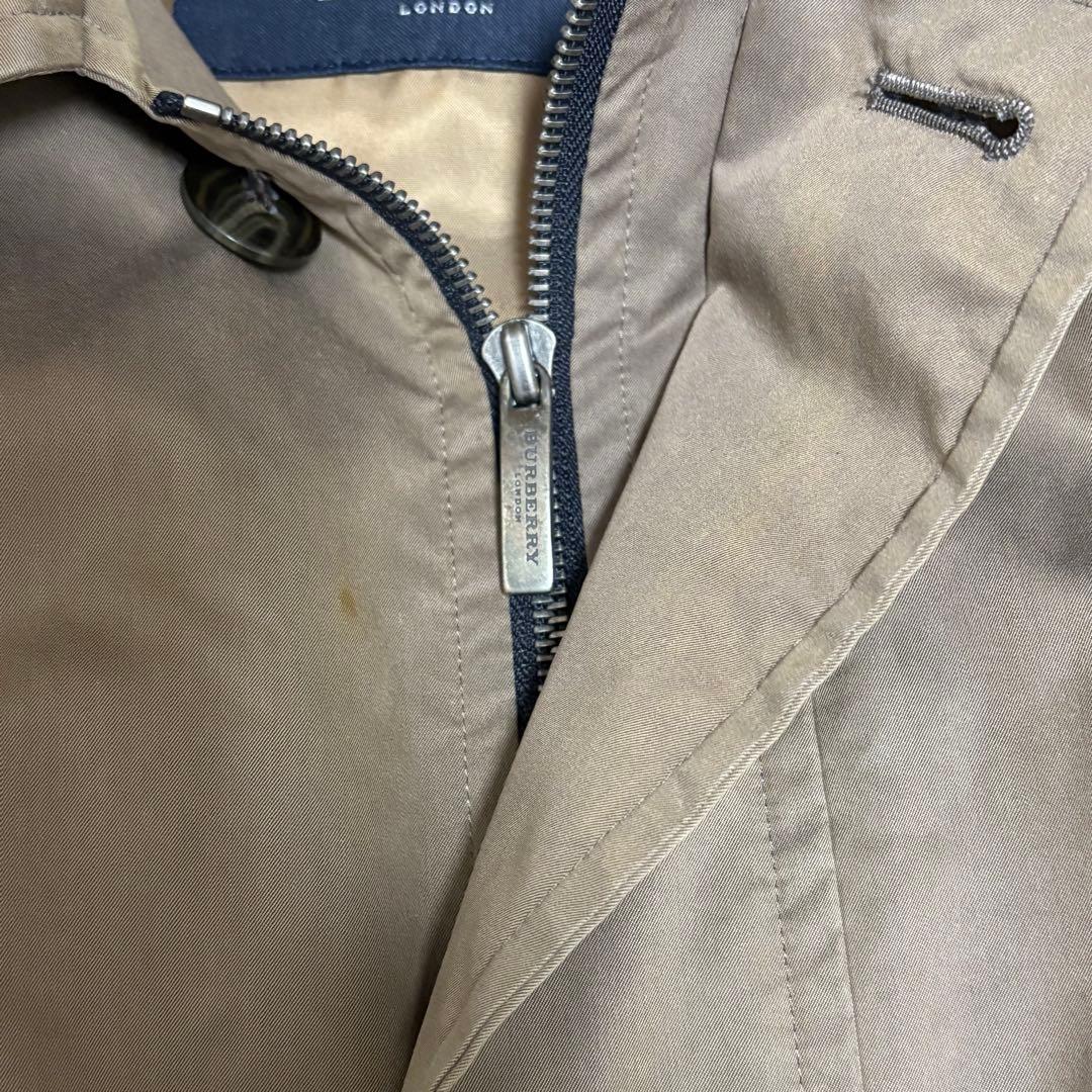 バーバリー ロンドン ノバチェック ライナーステンカラーコート ベージュ L相当