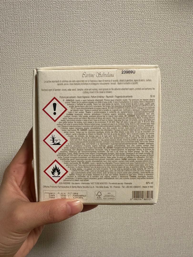 香水(女性用) Santa Maria Novella Cartine Salvalana