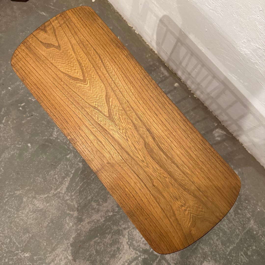 みずほヴィンテージ　木製サイドテーブル　マガジンラック付き