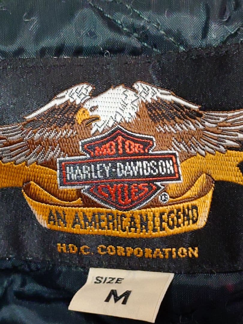 Harley-Davidson ベルベット スカジャン グリーンM