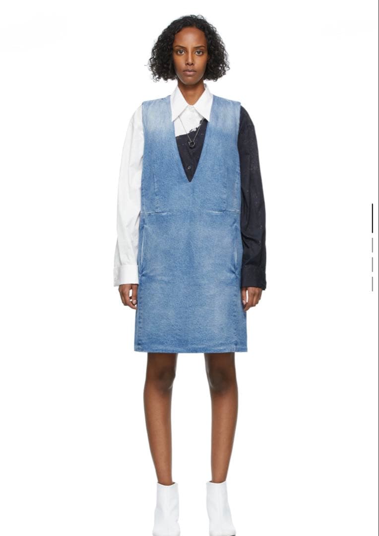 さっく様　MM6 メゾンマルジェラ　デニムVネック　ワンピース　トップス