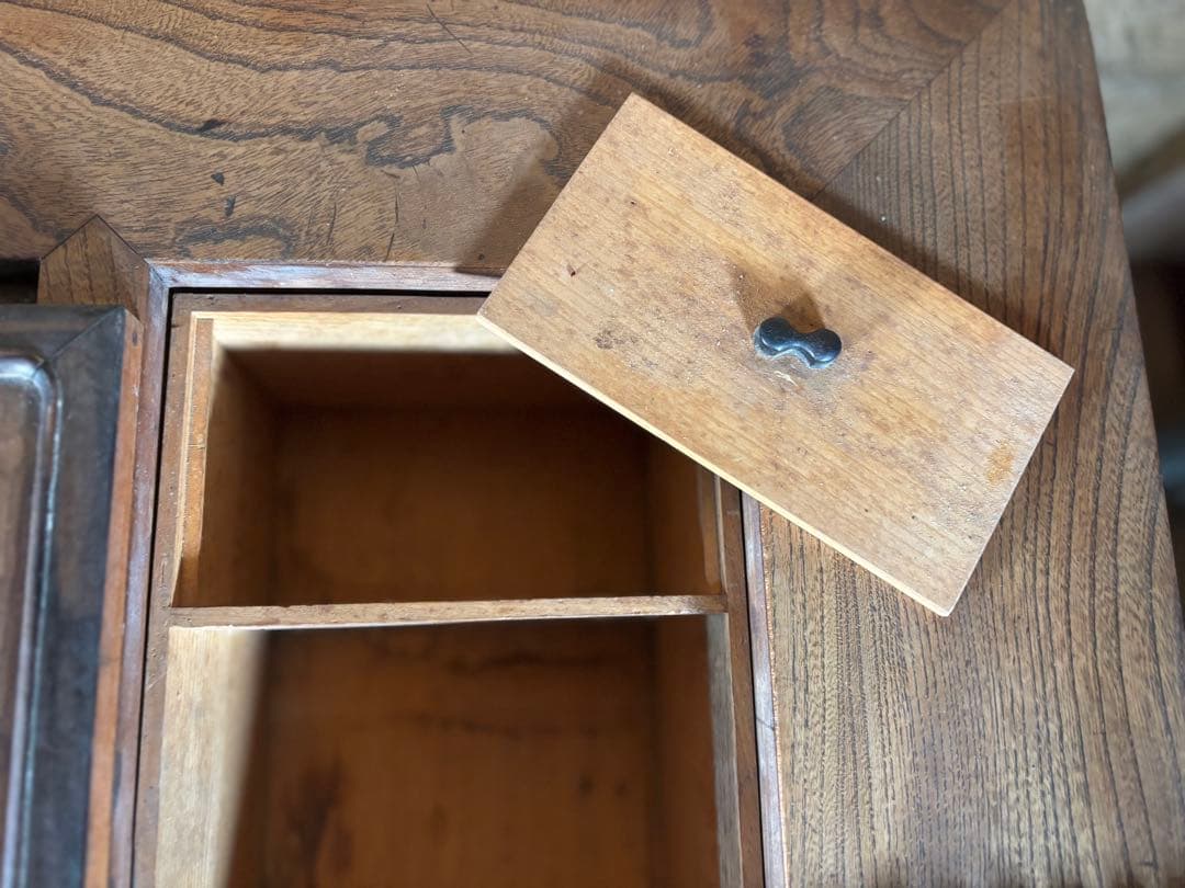 関西長火鉢　銅板落とし囲炉裏　五徳付き手炙り　古民具