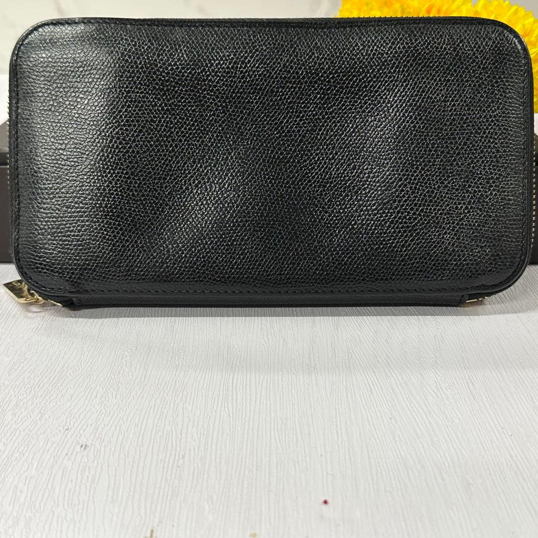 新品同様‼️ ヴァレクストラ　財布　長財布　ジッピーパース　ラウンドファスナー