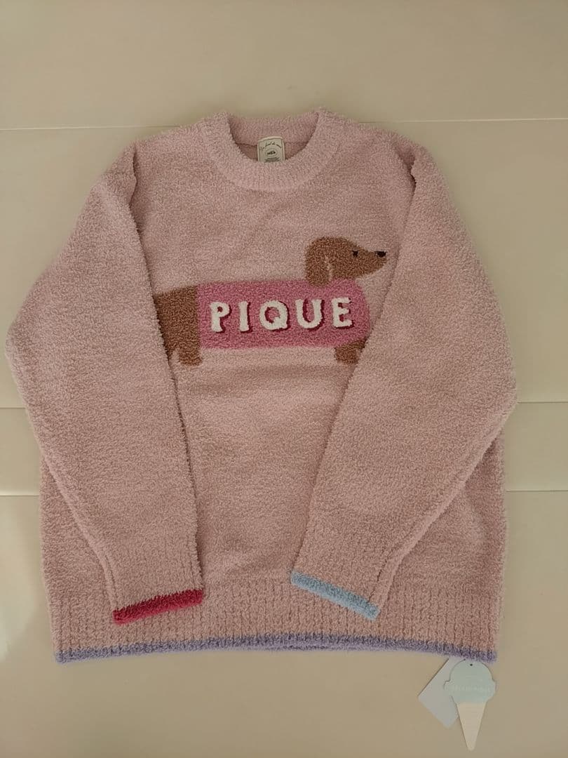 【新品タグ有】ベビモコダックスフンドジャガードプルオーバー&リブボーダーパンツ