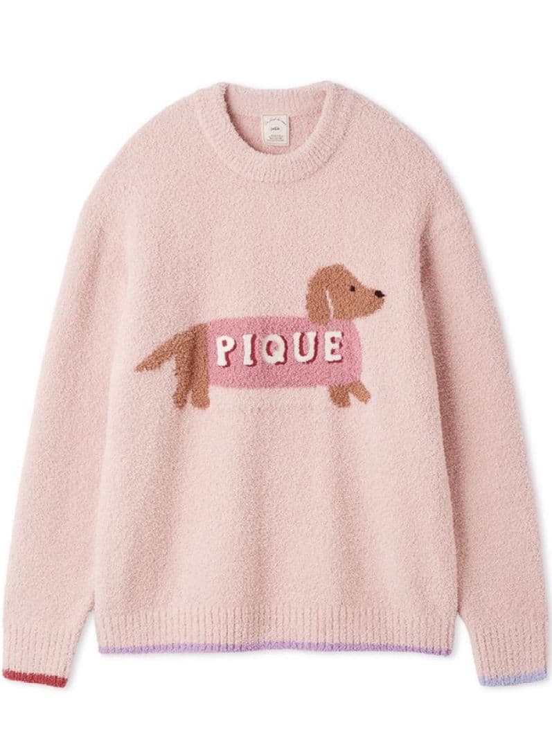 【新品タグ有】ベビモコダックスフンドジャガードプルオーバー&リブボーダーパンツ