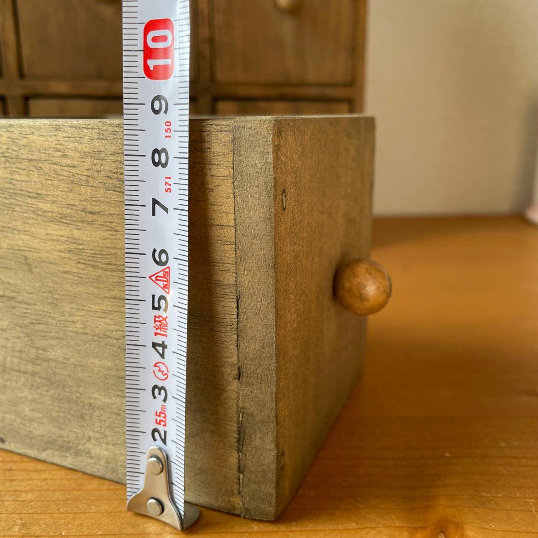 アンティーク風　木製　9キューブ　ドロワーズ　収納棚