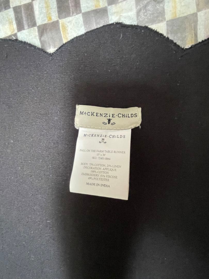 MACKENZiE-CHiLDS マッケンジーチャイルズ　飾り　テーブルランナー
