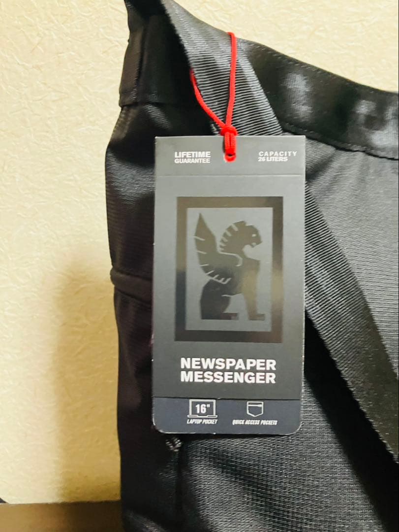 【新品】クローム　ニュースペーパー　メッセンジャーバッグ　26L ブラック