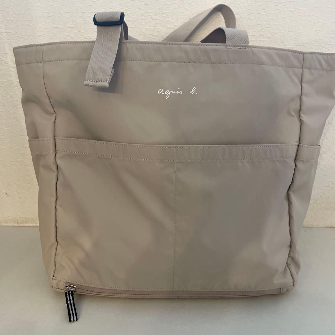 さな新品未使用 agnès b. ベージュ マザーズバッグ