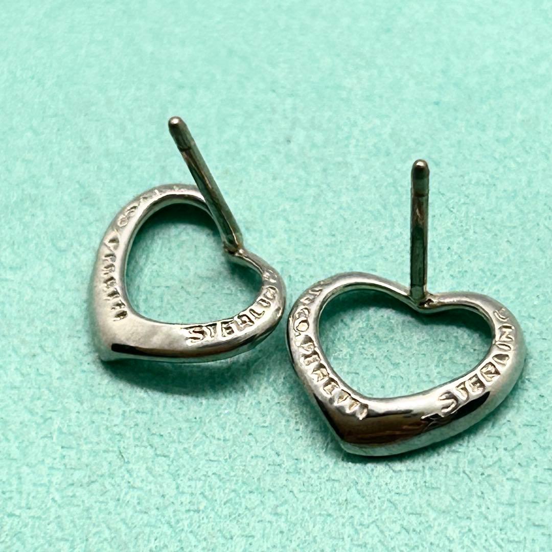 ✨美品✨ティファニー オープンハート ピアス SV925 純正キャッチ 人気