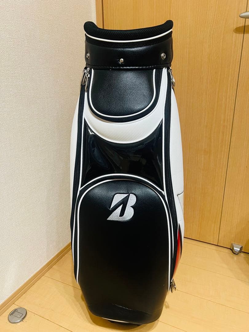 ブリヂストン キャディバッグ ホワイト/ブラック/レッド