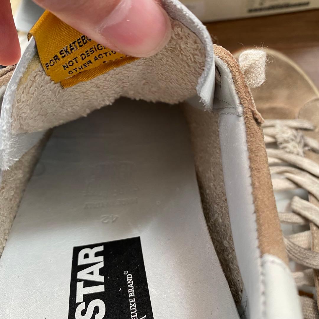 新品　SUPERSTAR GGDB ベージュ スニーカー 箱付き