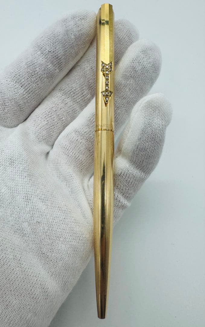 ★再値引き★　Parker ゴールドボールペン　ダイヤ13石　希少　特注モデル