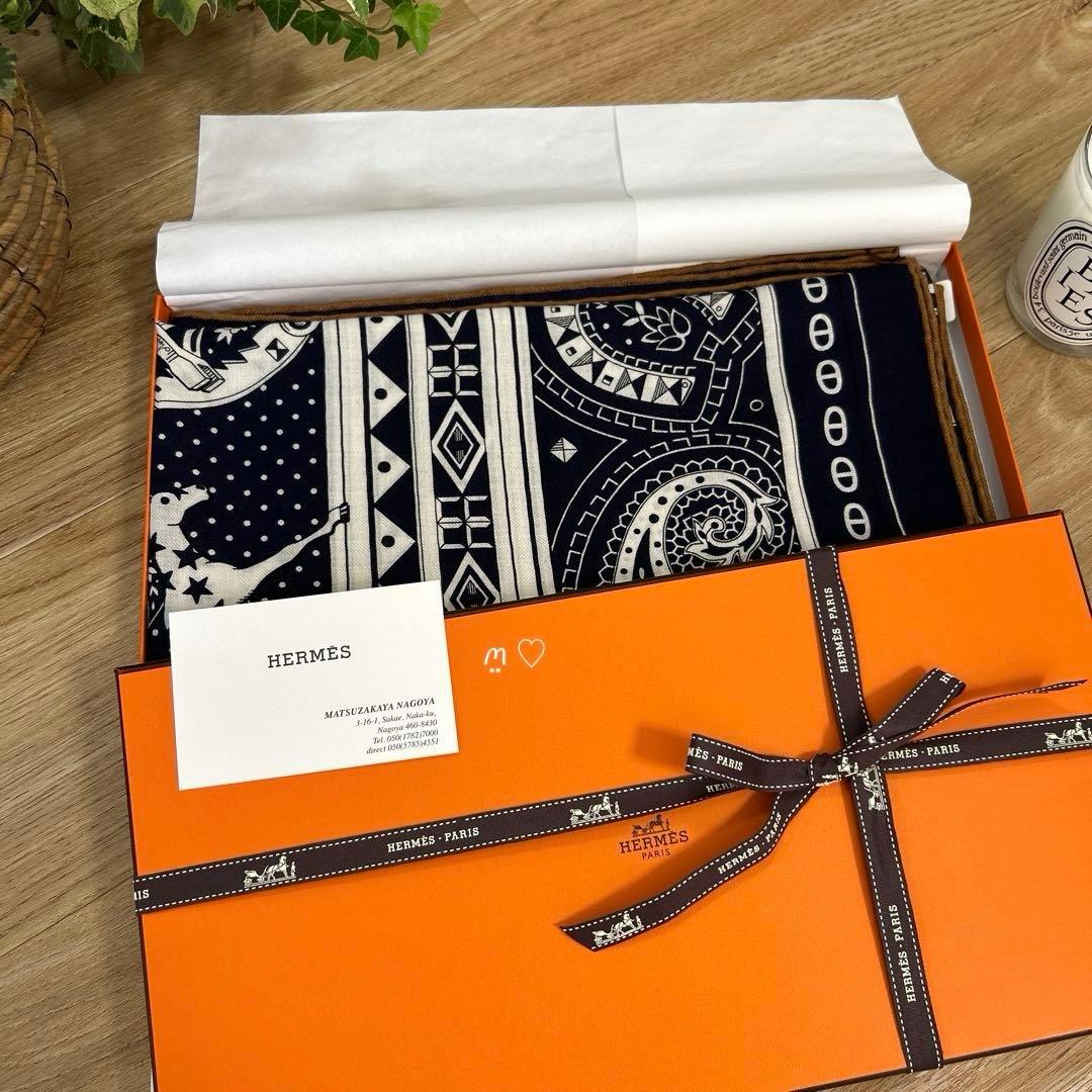 新品　新作エルメス　カレ140　ジェアン　シュヴァルドゥクールバンダナ　カシシル